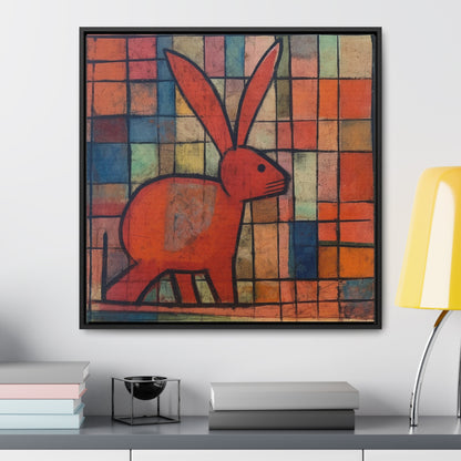 Rabbit 30, Gallery Canvas Wraps, Square Frame