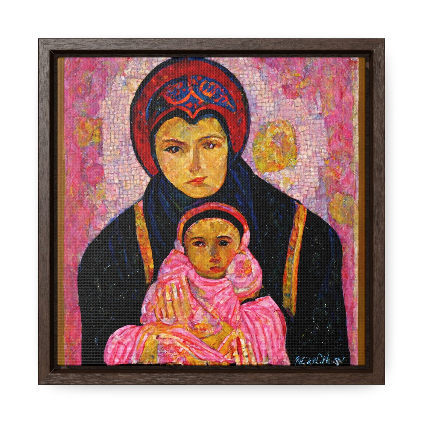 Mary and the Child 13, Valentinii, Gallery Canvas Wraps, Square Frame