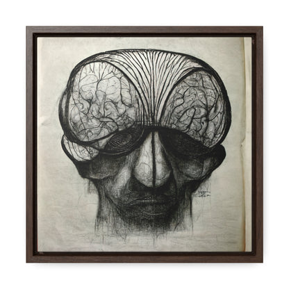 Brain 54, Valentinii, Gallery Canvas Wraps, Square Frame