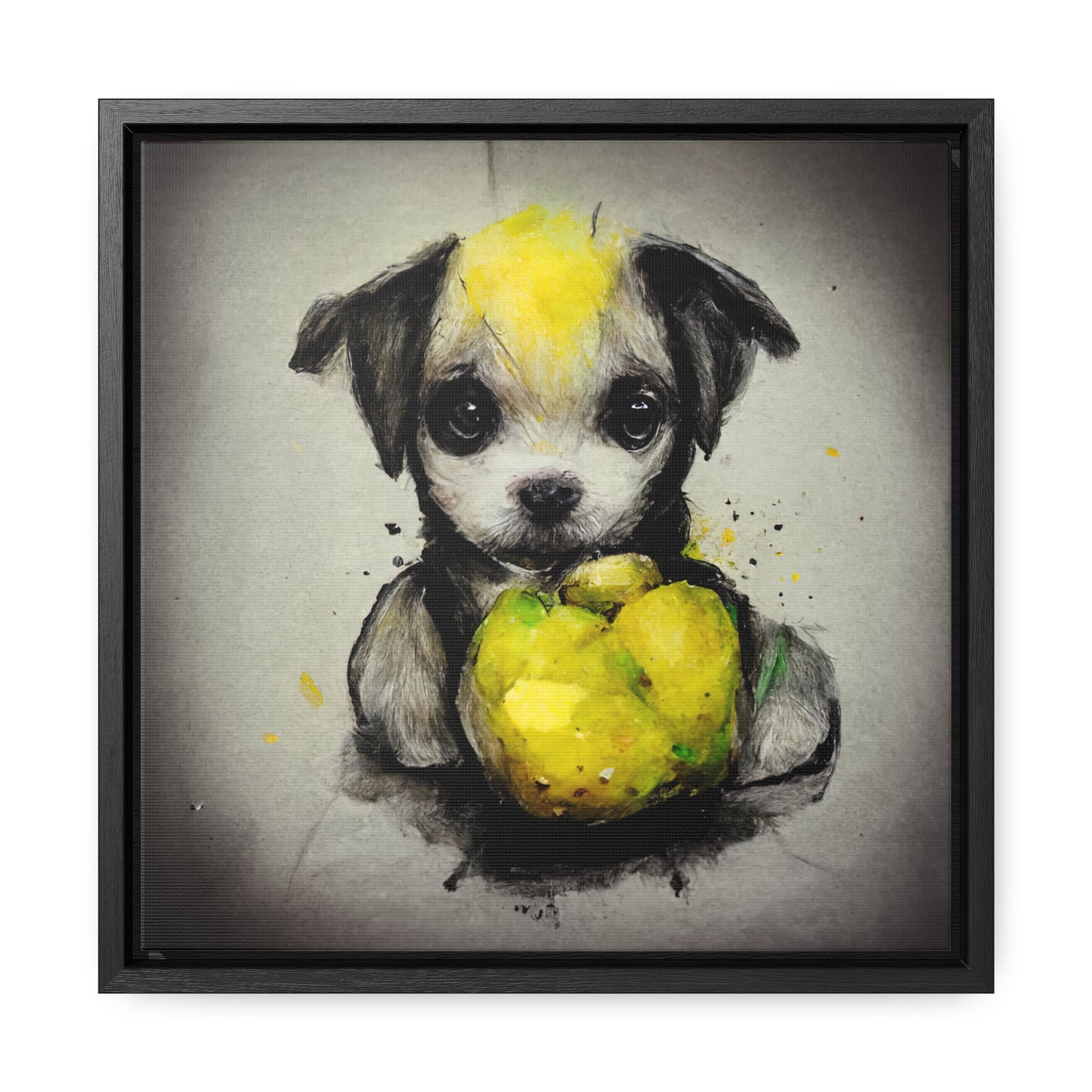 Dogs and Puppies 2, Valentinii, Gallery Canvas Wraps, Square Frame