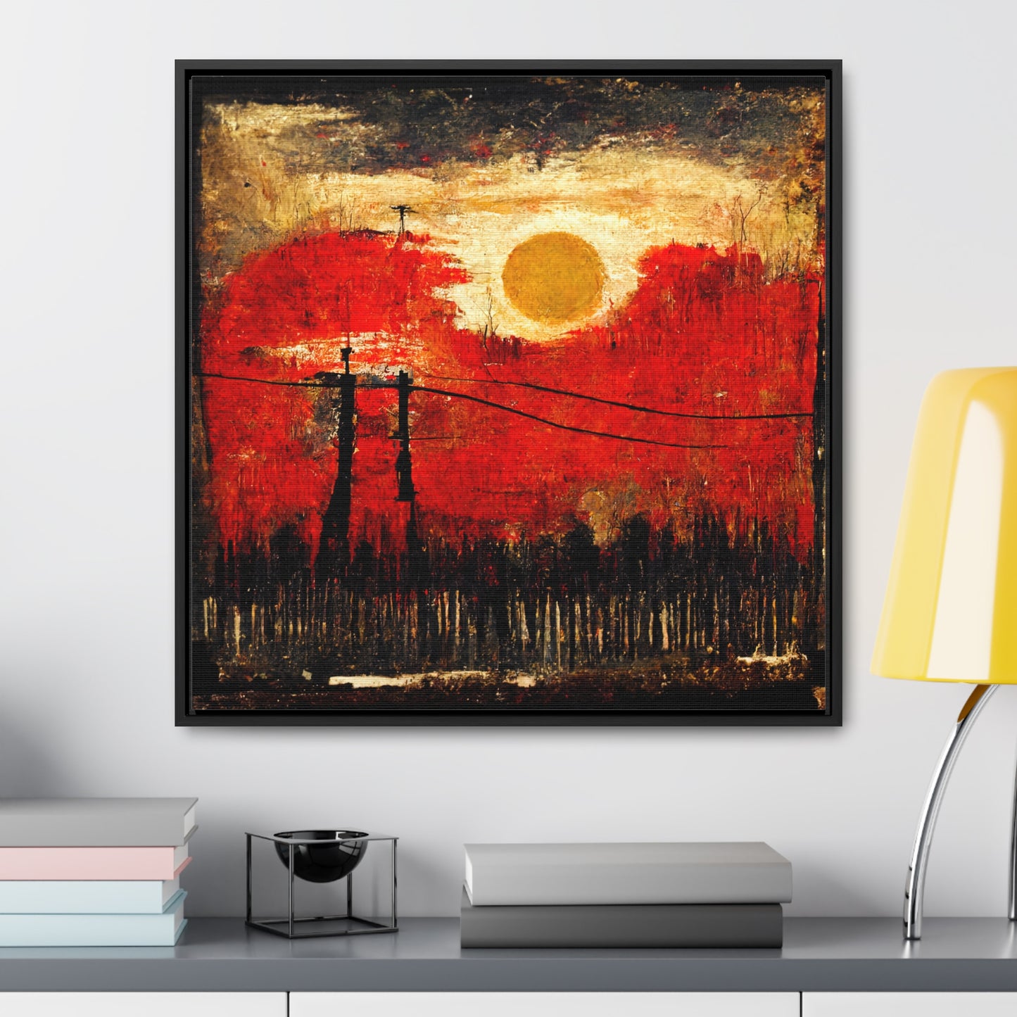 Land of the Sun 20, Valentinii, Gallery Canvas Wraps, Square Frame