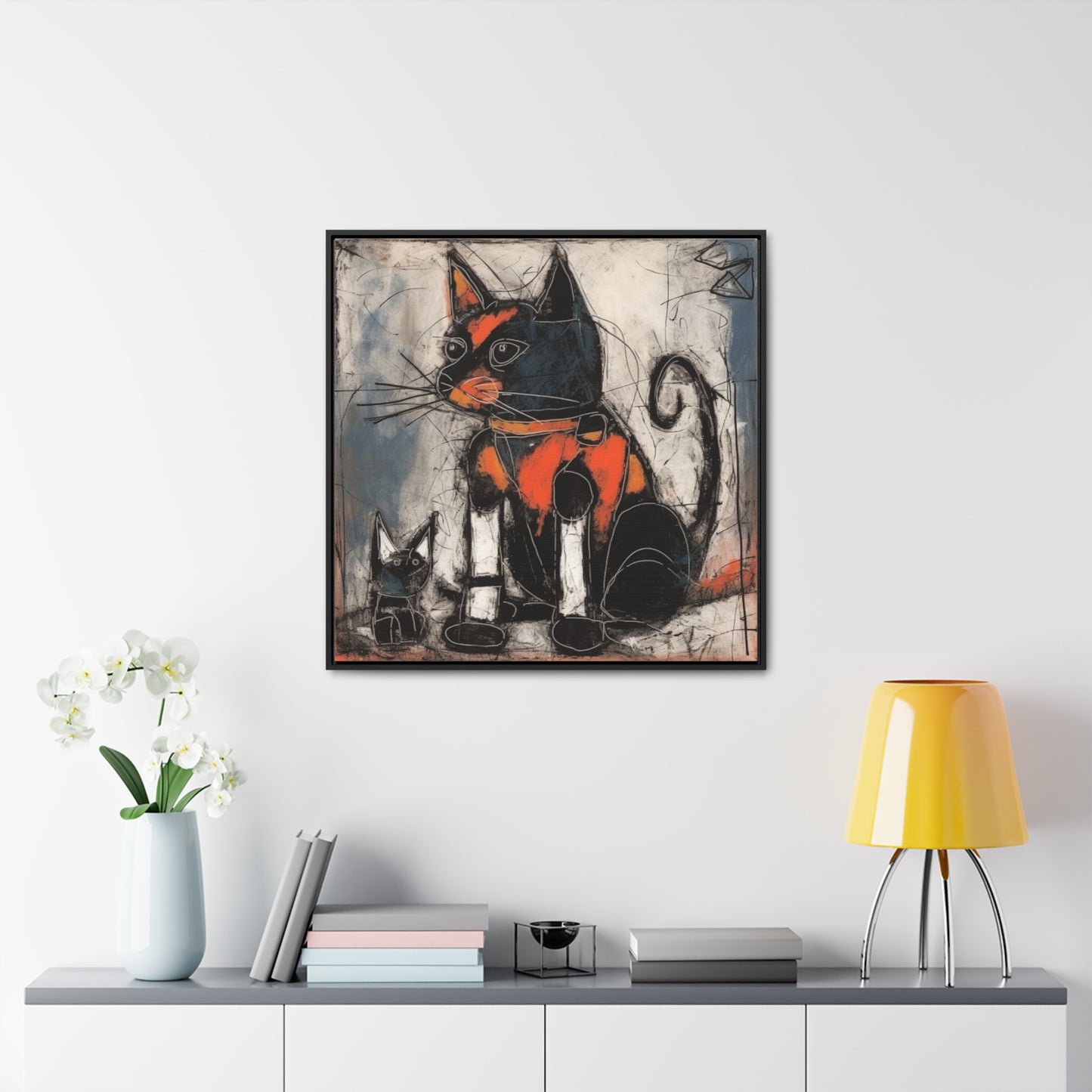 Cat 33, Gallery Canvas Wraps, Square Frame