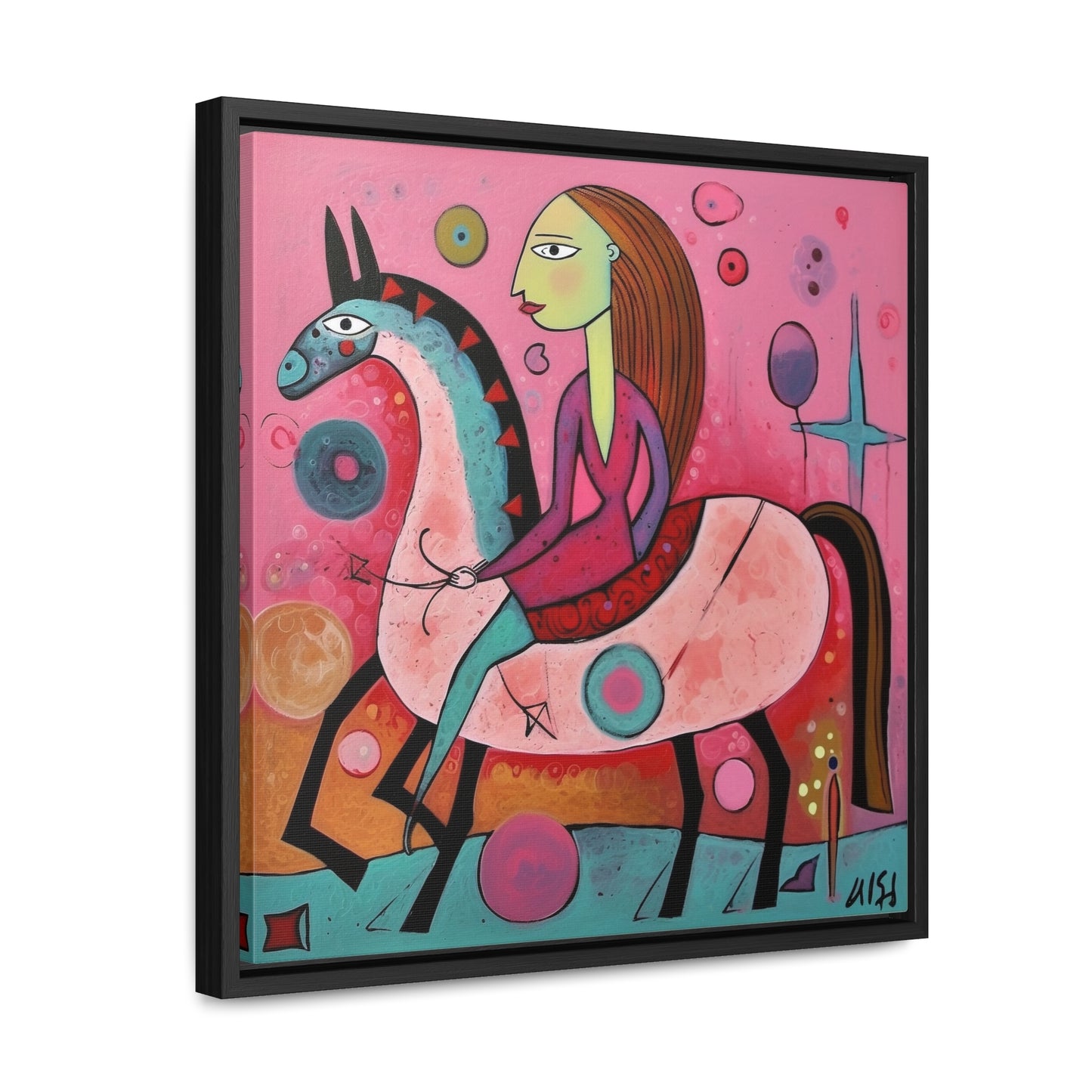 The Dreams of the Child 59, Gallery Canvas Wraps, Square Frame