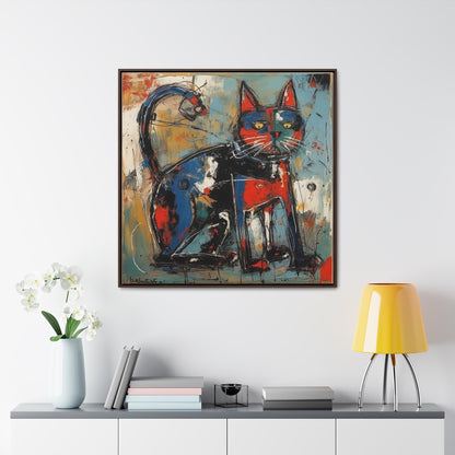 Cat 87, Gallery Canvas Wraps, Square Frame