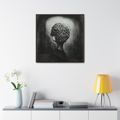 Brain 8, Valentinii, Gallery Canvas Wraps, Square Frame