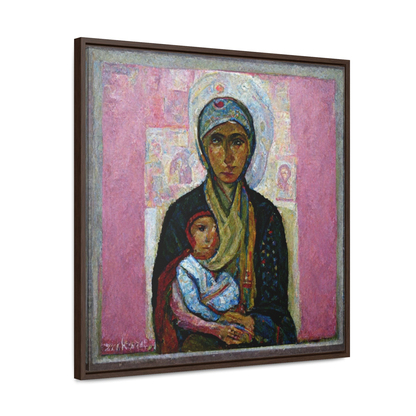 Mary and the Child 25, Valentinii, Gallery Canvas Wraps, Square Frame