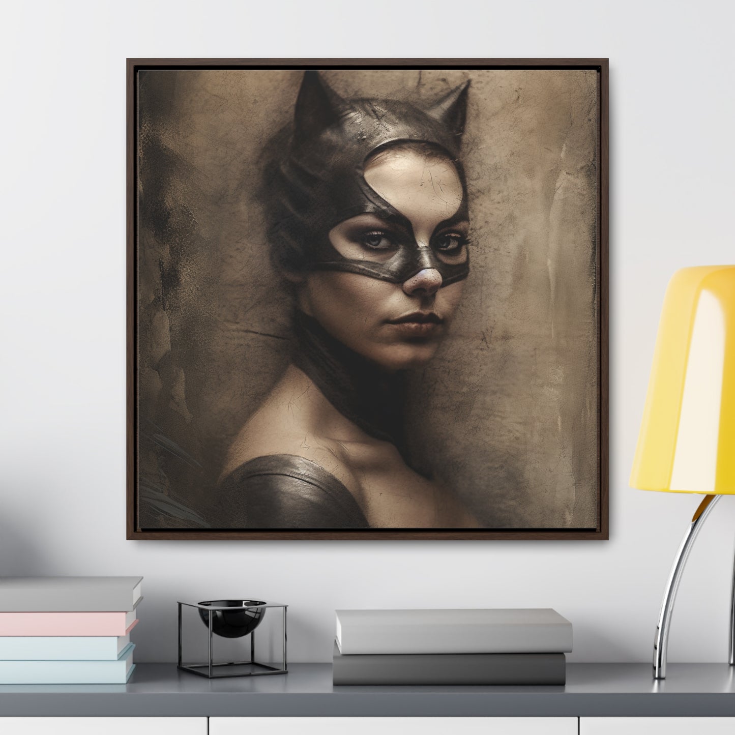 Cat Woman 18, Gallery Canvas Wraps, Square Frame