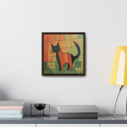 Cat 21, Gallery Canvas Wraps, Square Frame