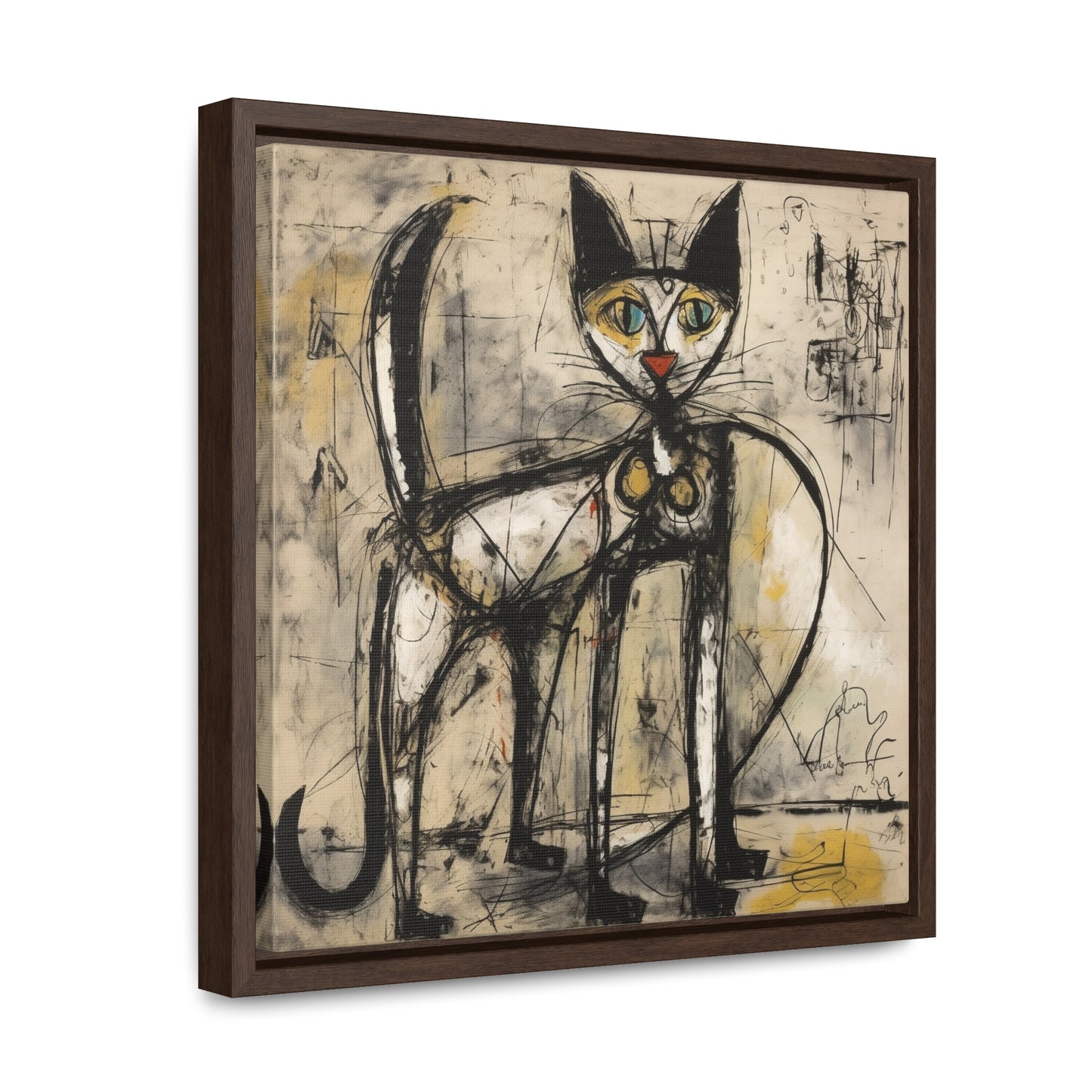 Cat 47, Gallery Canvas Wraps, Square Frame