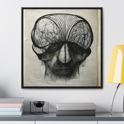 Brain 54, Valentinii, Gallery Canvas Wraps, Square Frame