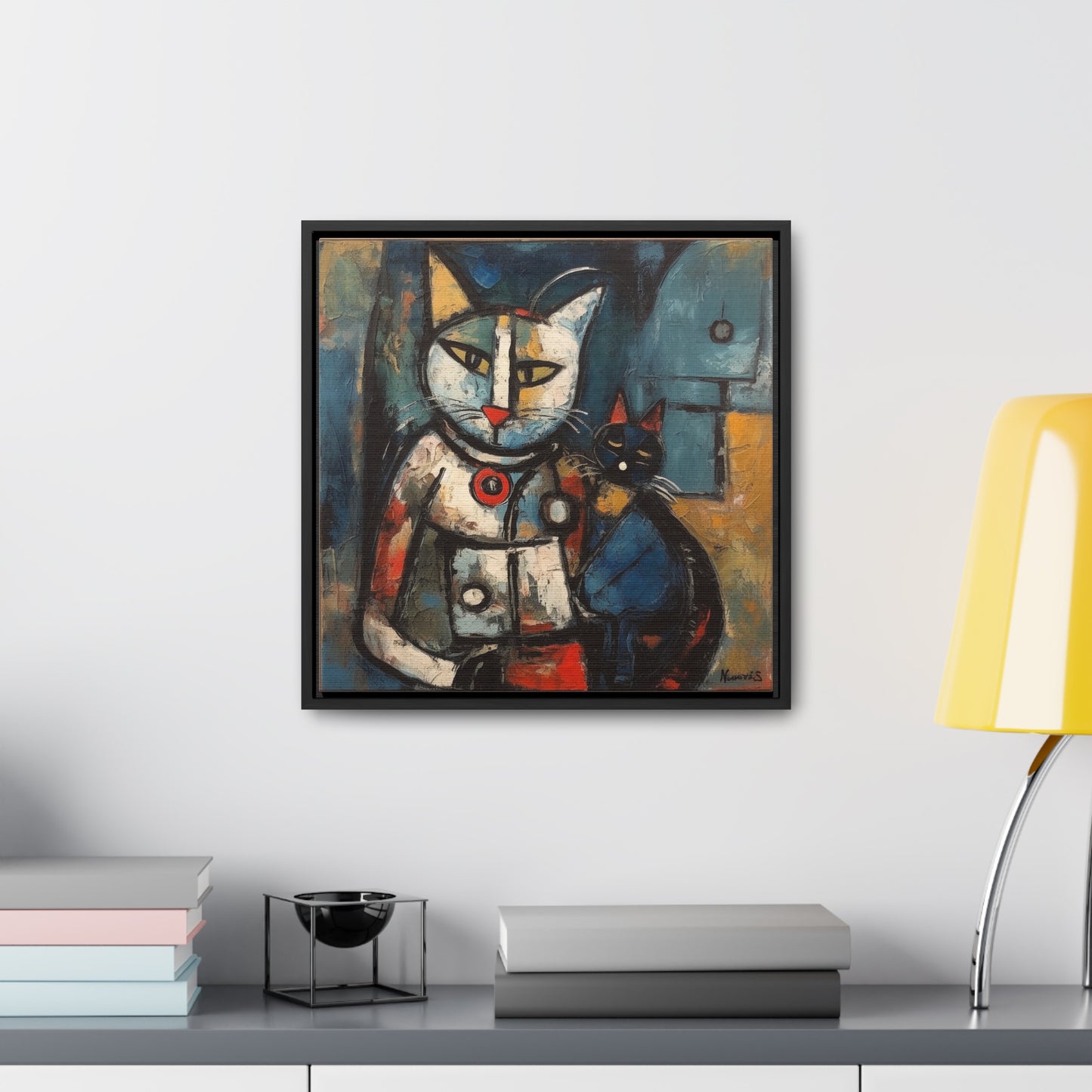 Cat 80, Gallery Canvas Wraps, Square Frame