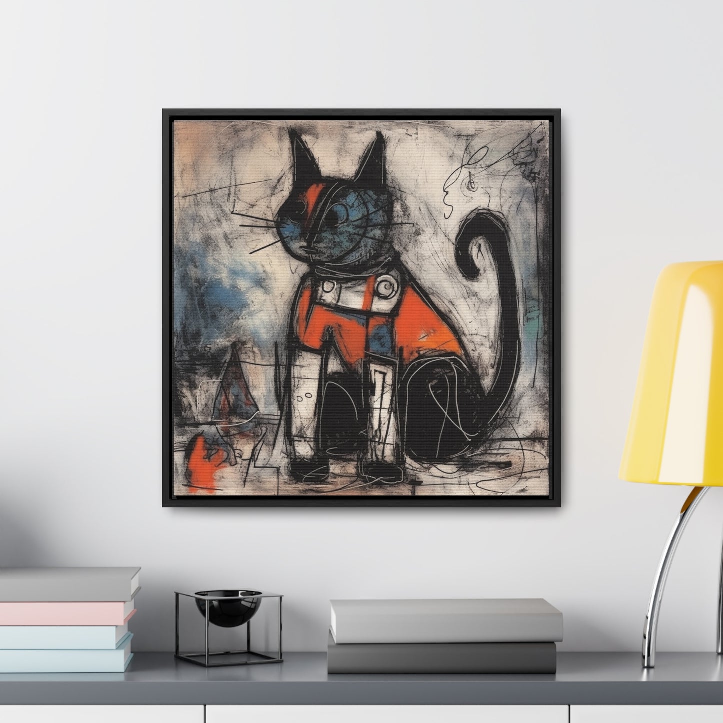 Cat 45, Gallery Canvas Wraps, Square Frame