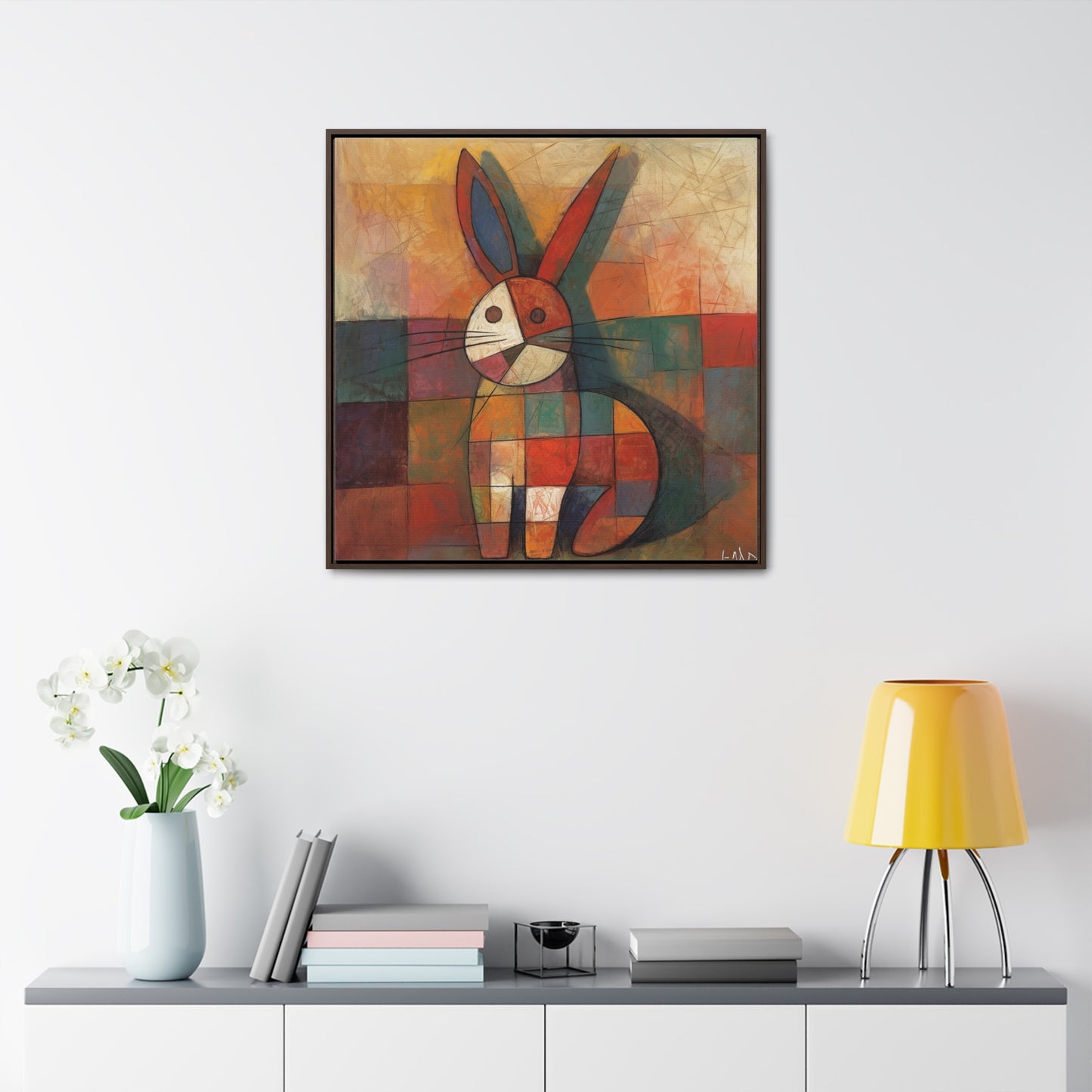 Rabbit 25, Gallery Canvas Wraps, Square Frame