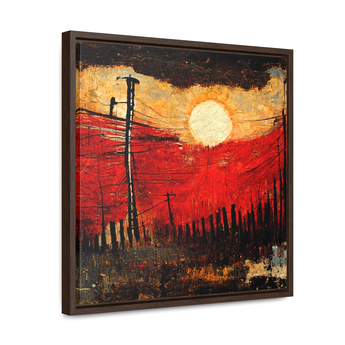 Land of the Sun 21, Valentinii, Gallery Canvas Wraps, Square Frame