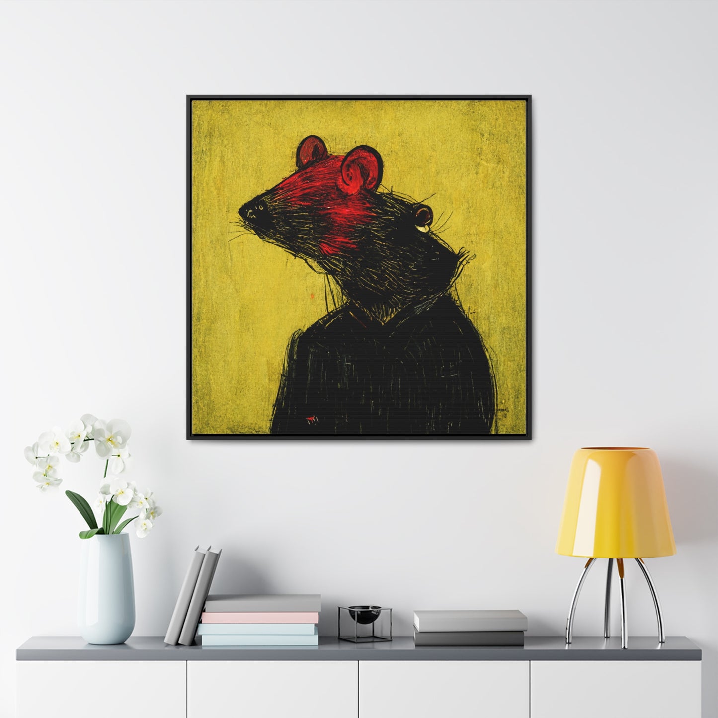 Urban Rat 4, Valentinii, Gallery Canvas Wraps, Square Frame