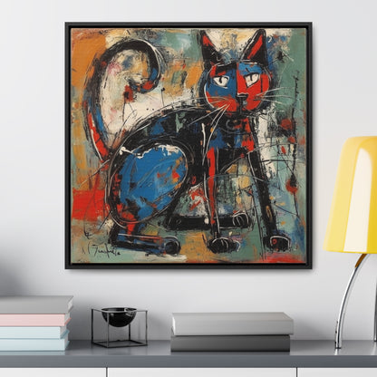 Cat 39, Gallery Canvas Wraps, Square Frame