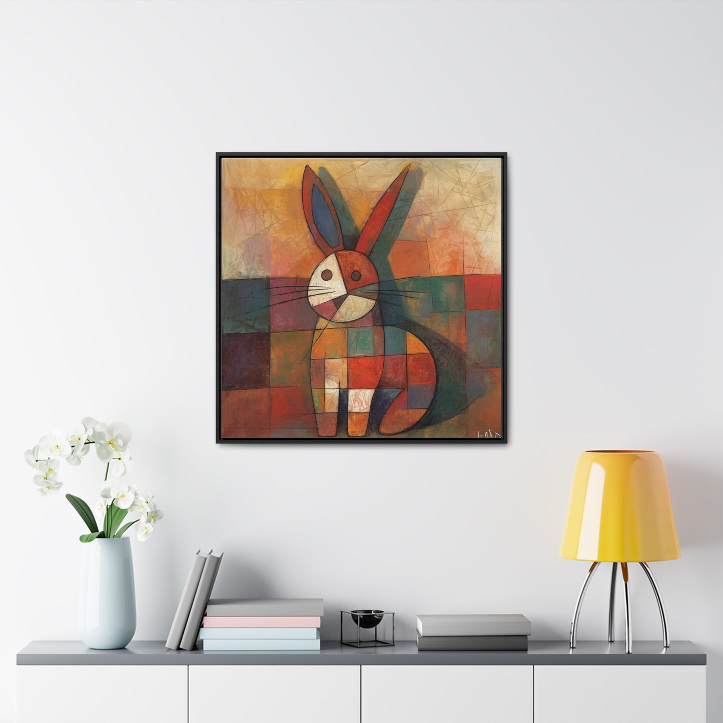 Rabbit 25, Gallery Canvas Wraps, Square Frame