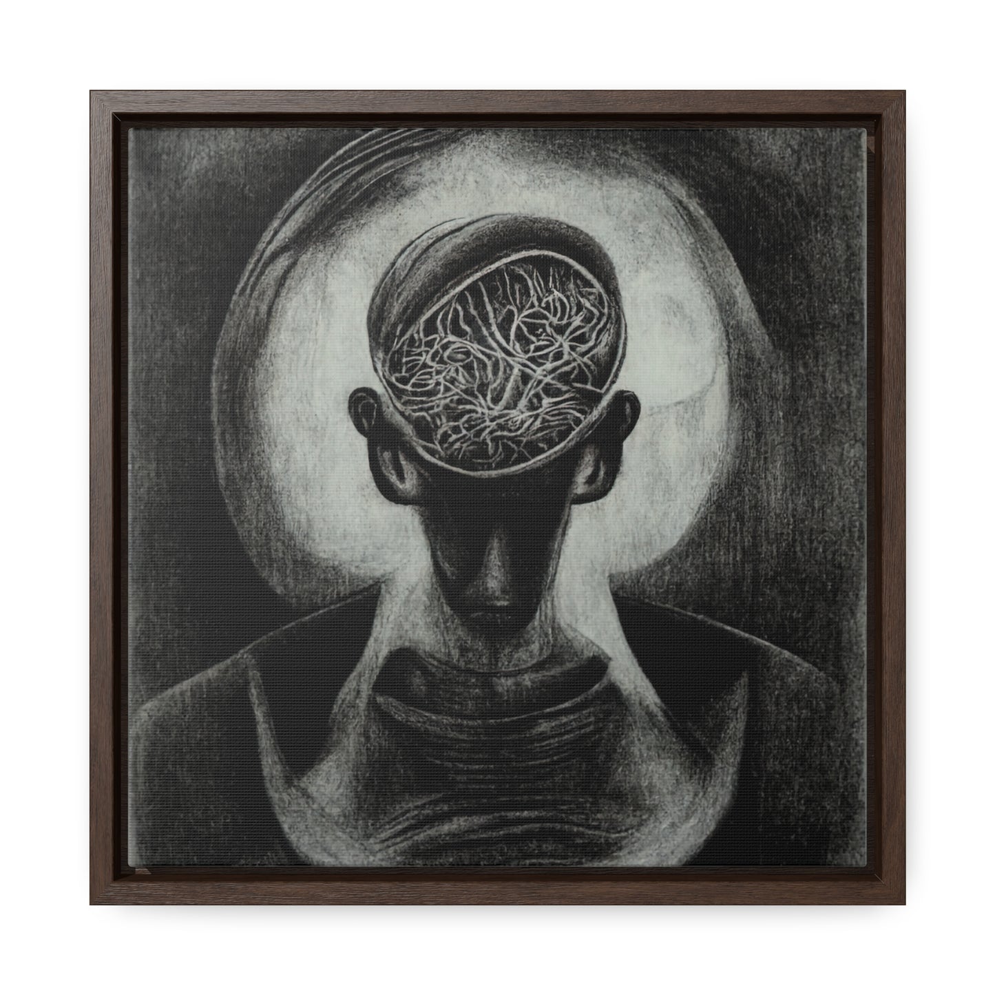 Brain, Valentinii, Gallery Canvas Wraps, Square Frame