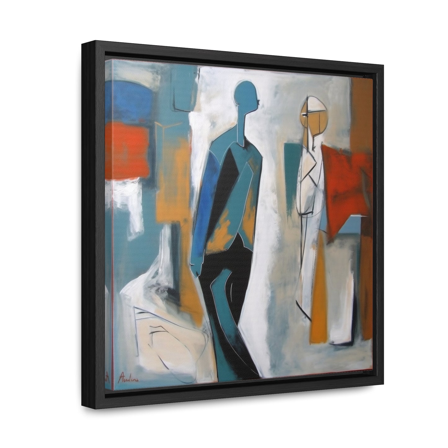 Sad Man 28, Valentinii, Gallery Canvas Wraps, Square Frame