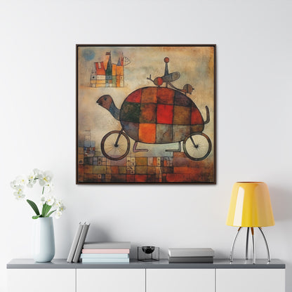 Turtle, Gallery Canvas Wraps, Square Frame