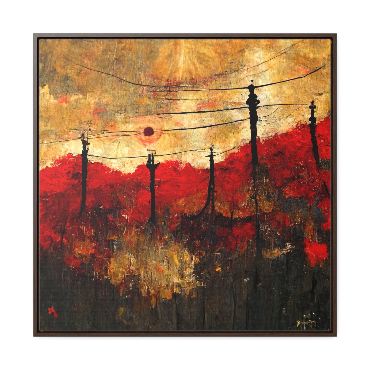 Land of the Sun 24, Valentinii, Gallery Canvas Wraps, Square Frame