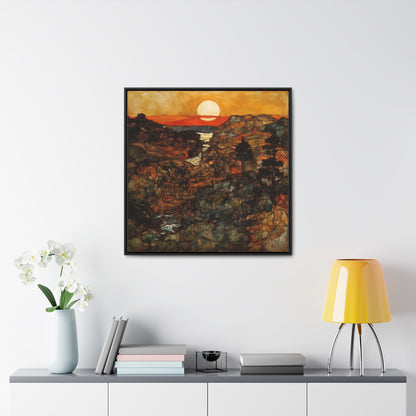 Land of the Sun 47, Valentinii, Gallery Canvas Wraps, Square Frame