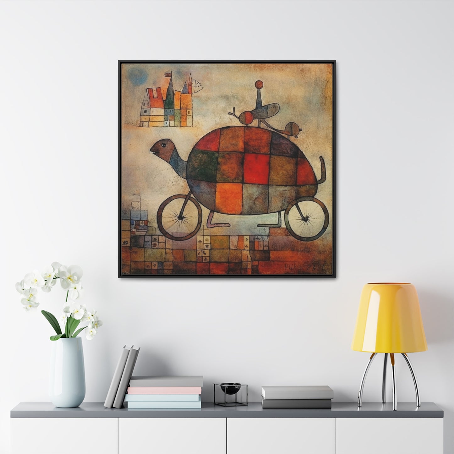 Turtle, Gallery Canvas Wraps, Square Frame