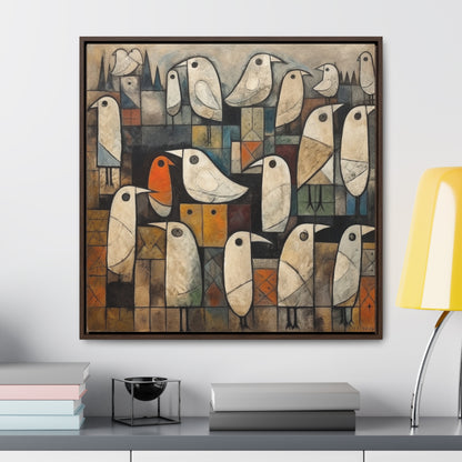 Bird 12, Gallery Canvas Wraps, Square Frame