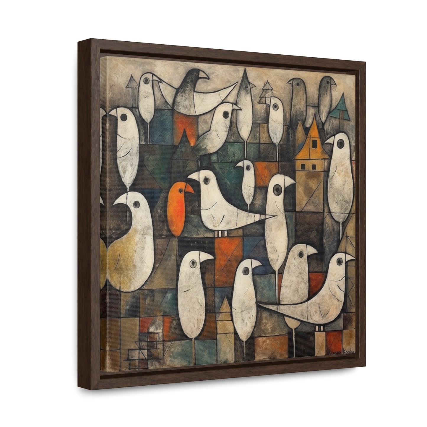 Bird 27, Gallery Canvas Wraps, Square Frame