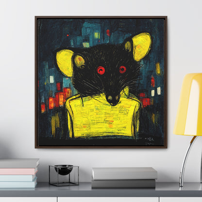 Urban Rat 7, Valentinii, Gallery Canvas Wraps, Square Frame