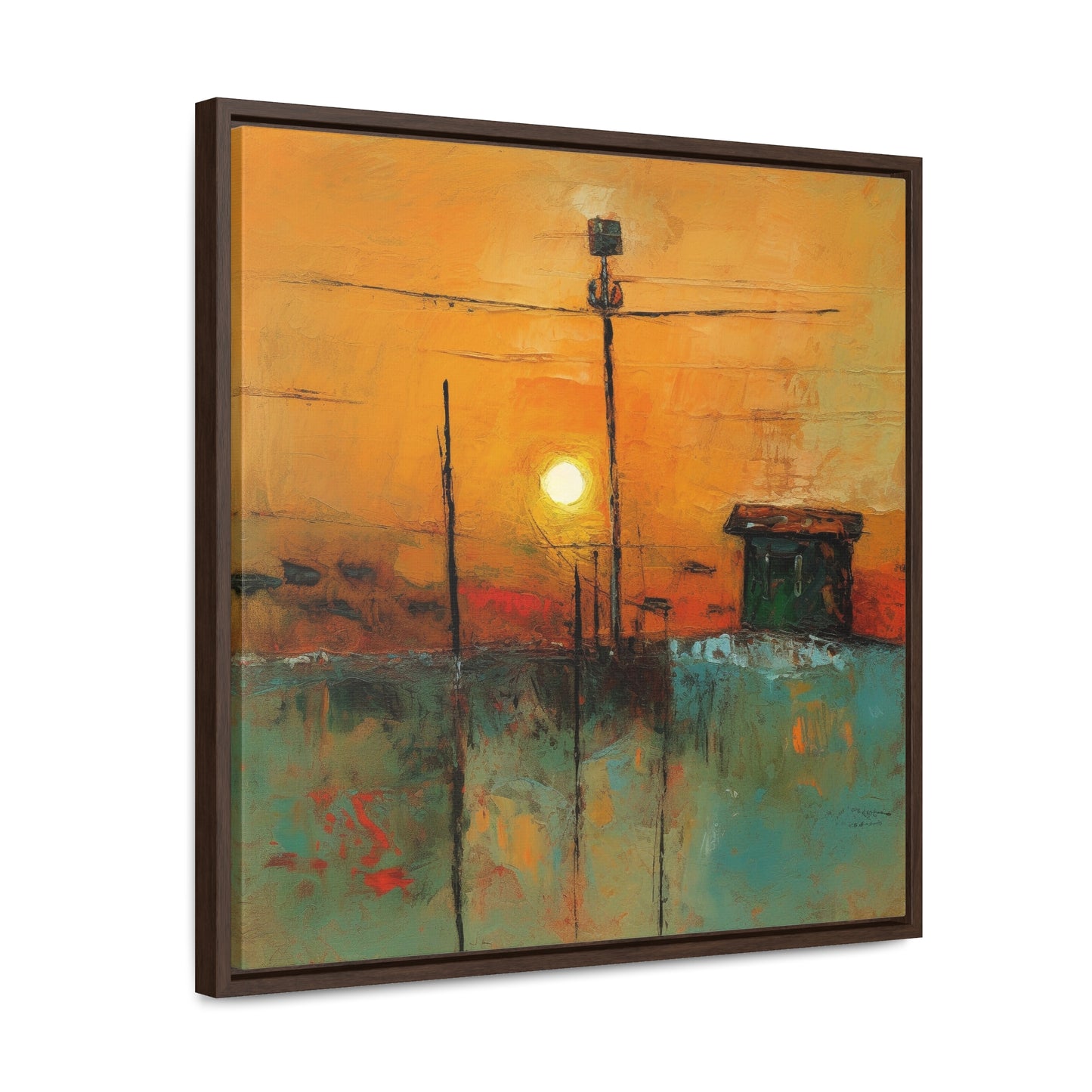 Land of the Sun 49, Valentinii, Gallery Canvas Wraps, Square Frame