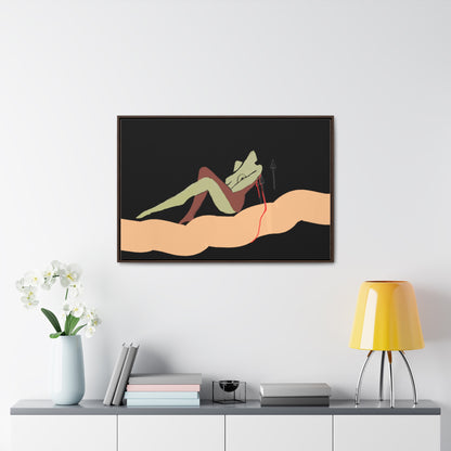 Woman Gold, Original Eduard Pavel, Gallery Canvas Wraps, Horizontal Frame