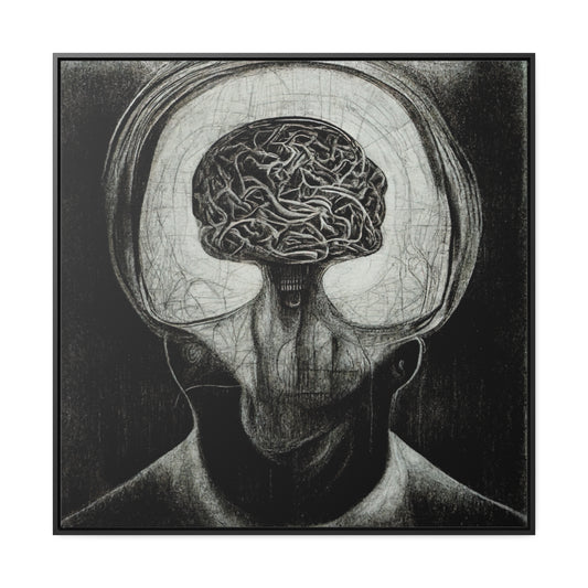 Brain 47, Valentinii, Gallery Canvas Wraps, Square Frame