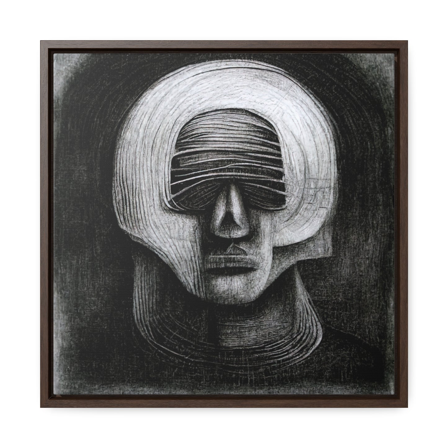 Brain 43, Valentinii, Gallery Canvas Wraps, Square Frame