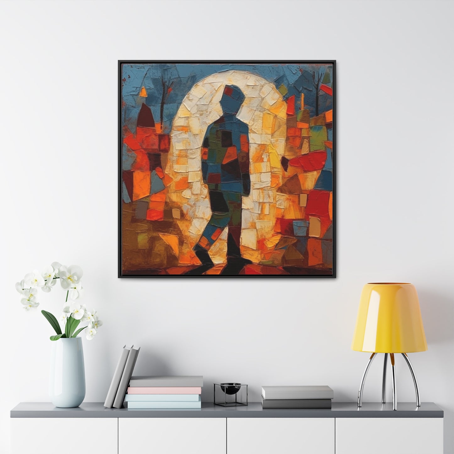 Sad Man 31, Valentinii, Gallery Canvas Wraps, Square Frame