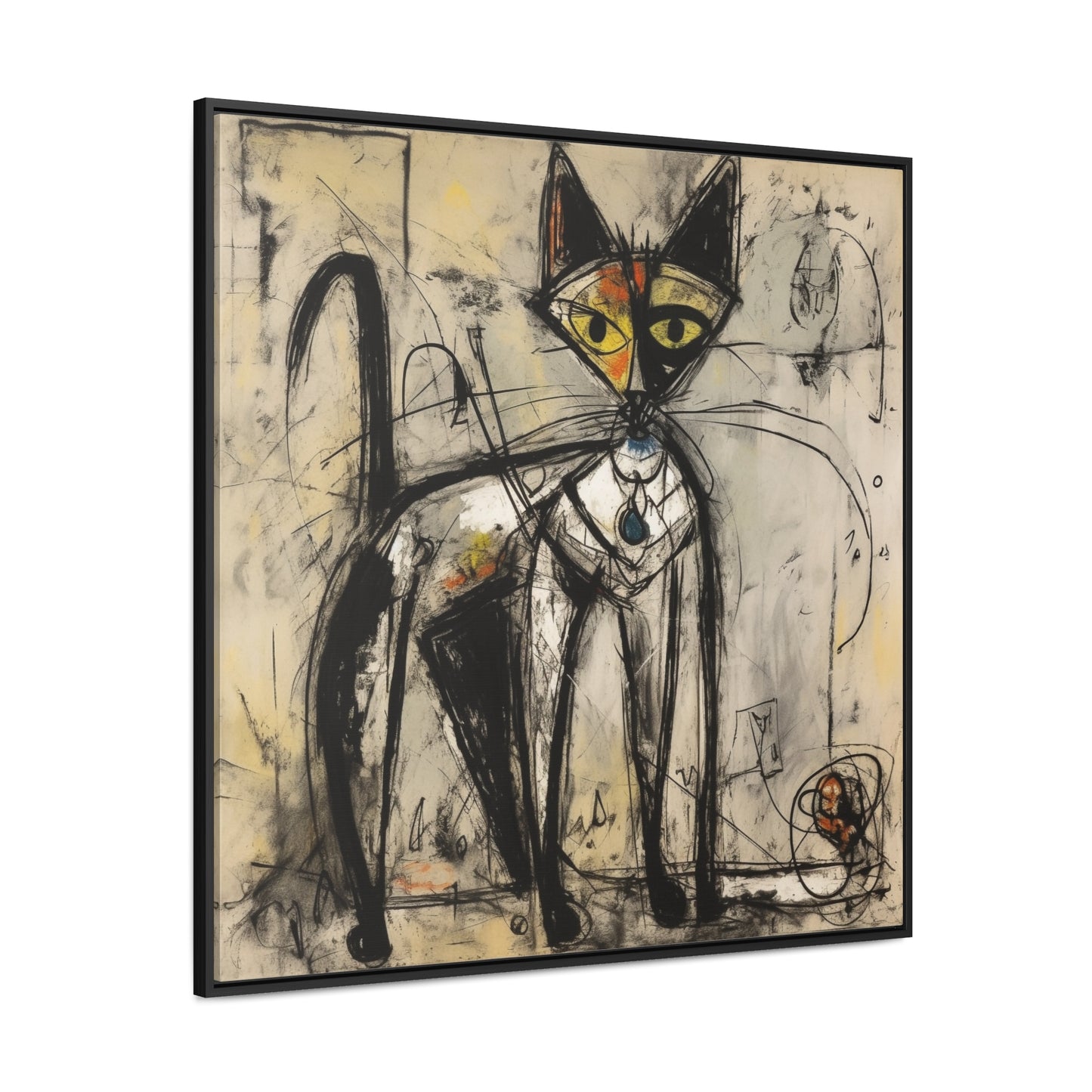 Cat 51, Gallery Canvas Wraps, Square Frame