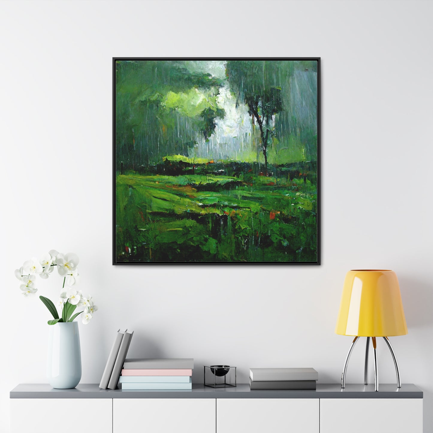 To the Rainy Land, Valentinii, Gallery Canvas Wraps, Square Frame