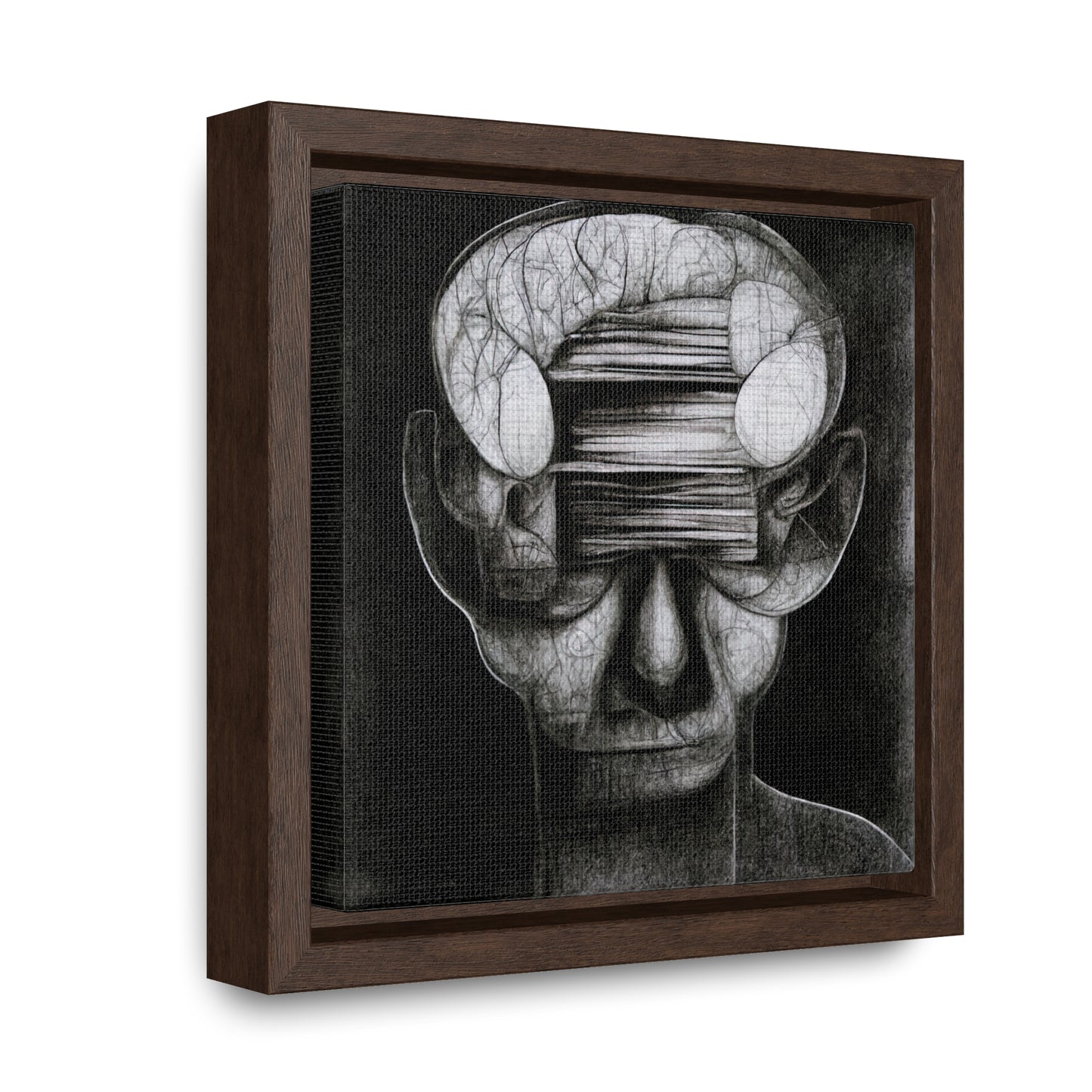 Brain 36, Valentinii, Gallery Canvas Wraps, Square Frame