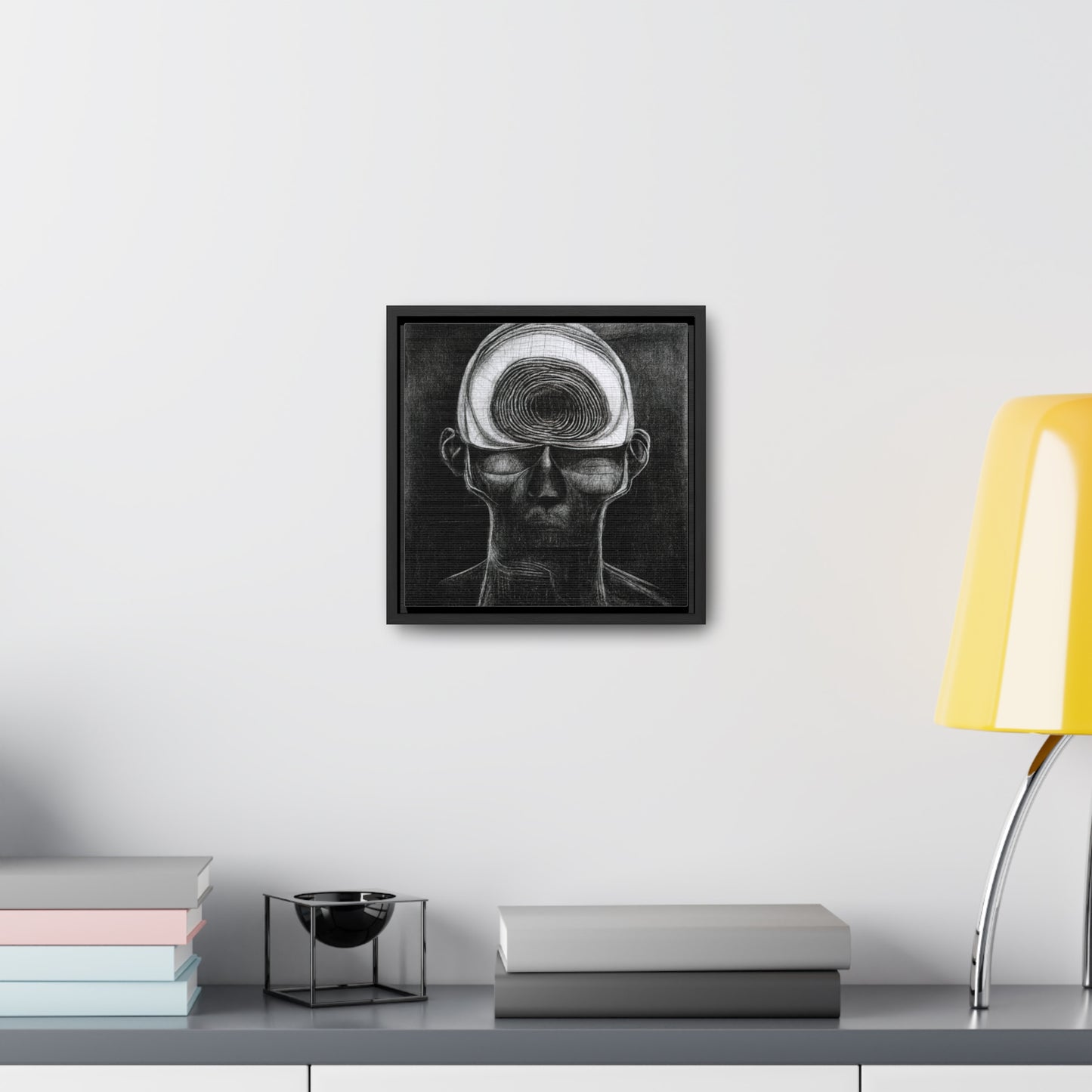 Brain 19, Valentinii, Gallery Canvas Wraps, Square Frame