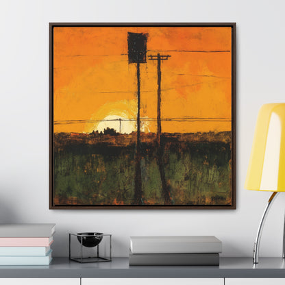 Land of the Sun 84, Valentinii, Gallery Canvas Wraps, Square Frame