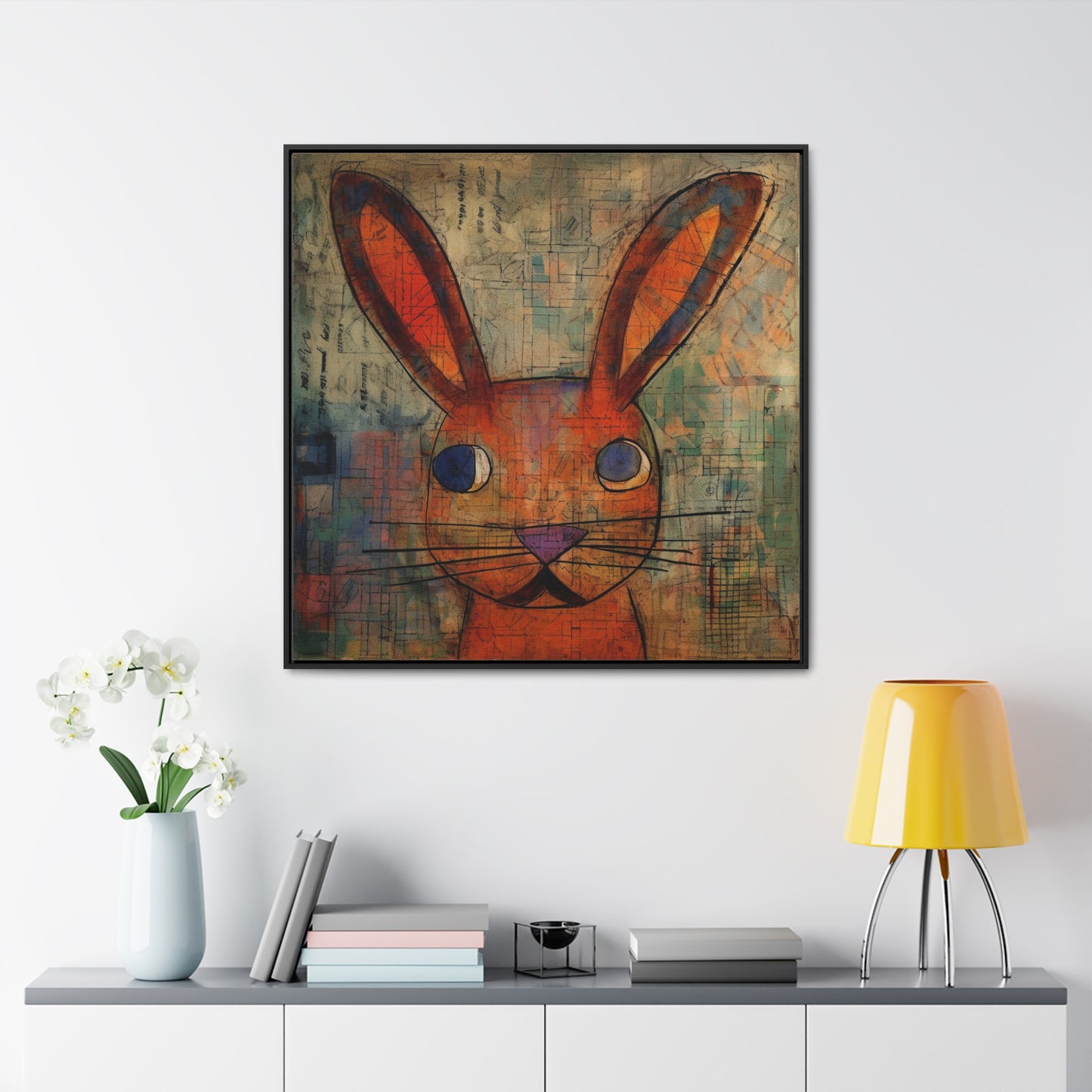 Rabbit 35, Gallery Canvas Wraps, Square Frame