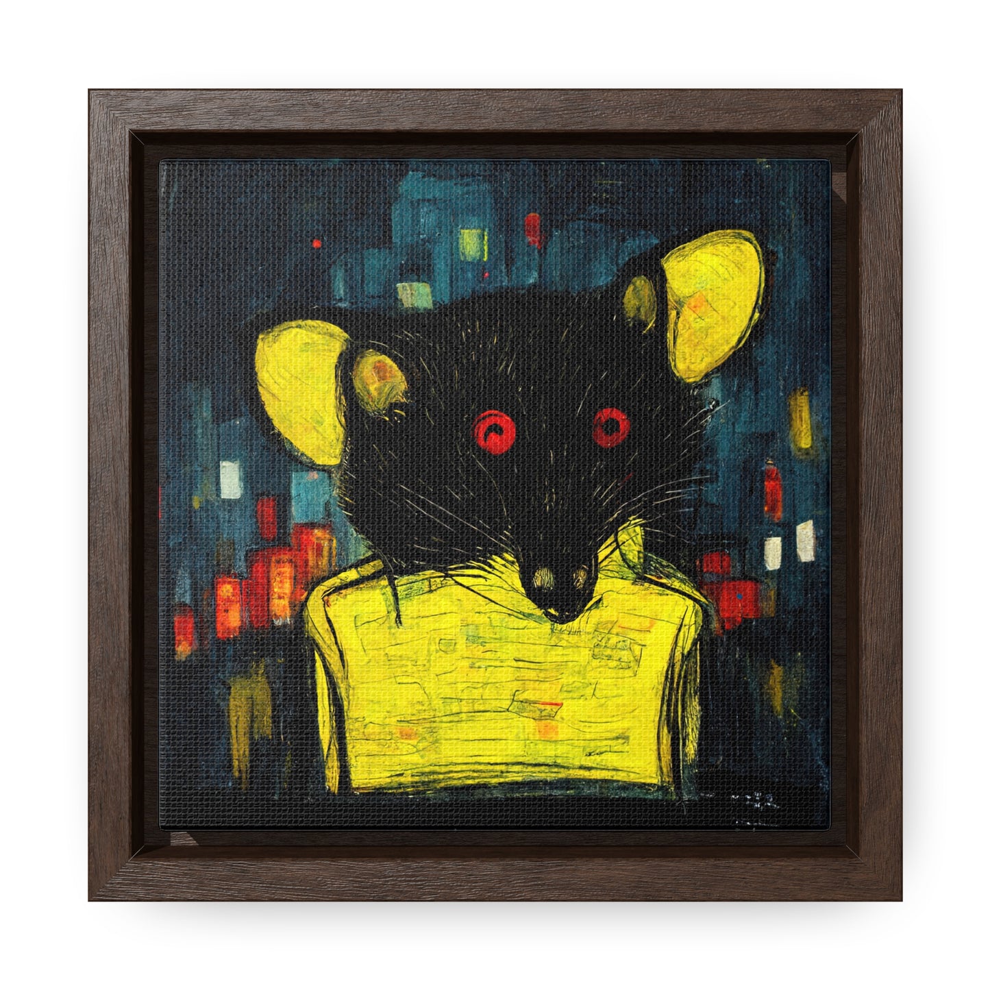 Urban Rat 7, Valentinii, Gallery Canvas Wraps, Square Frame