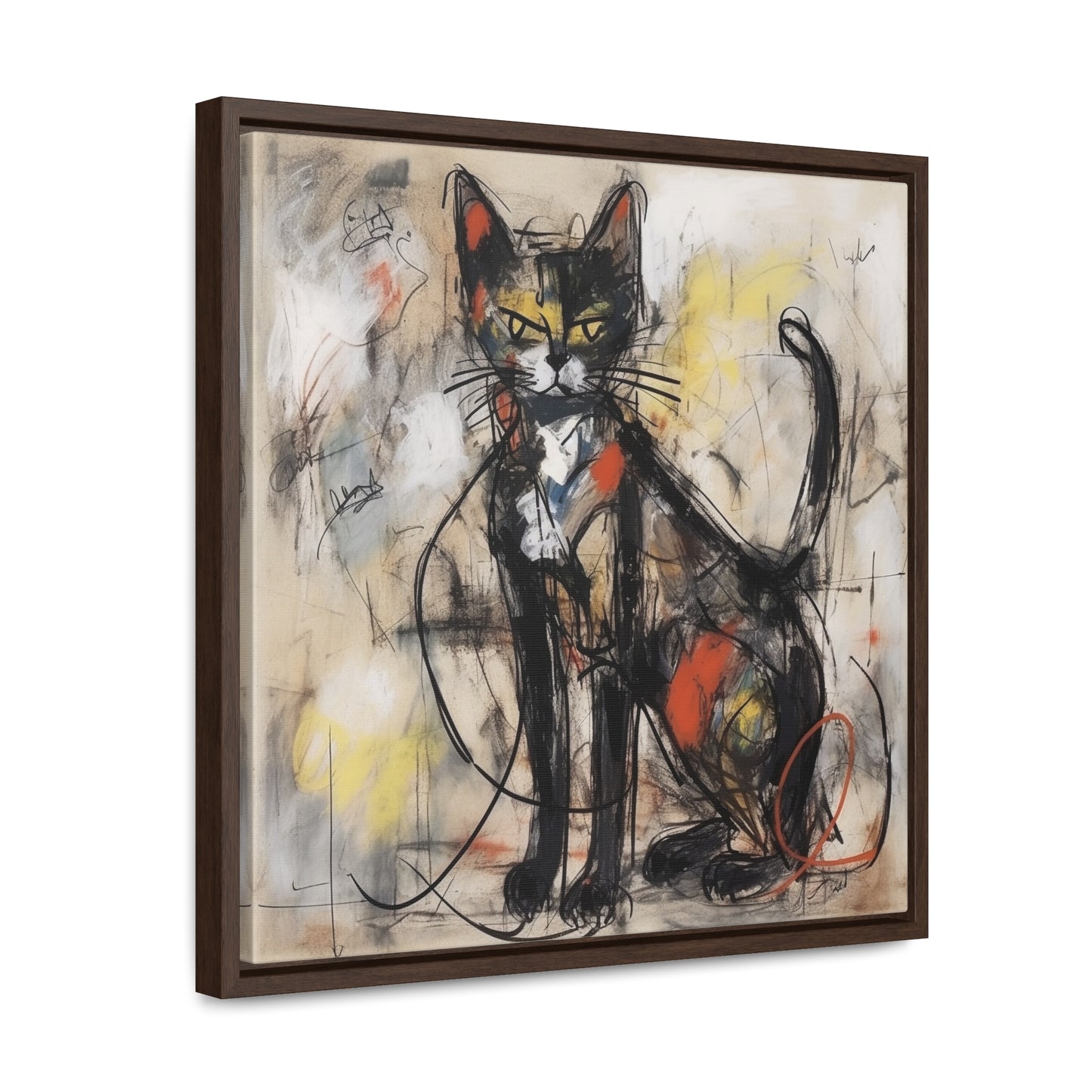 Cat 57, Gallery Canvas Wraps, Square Frame