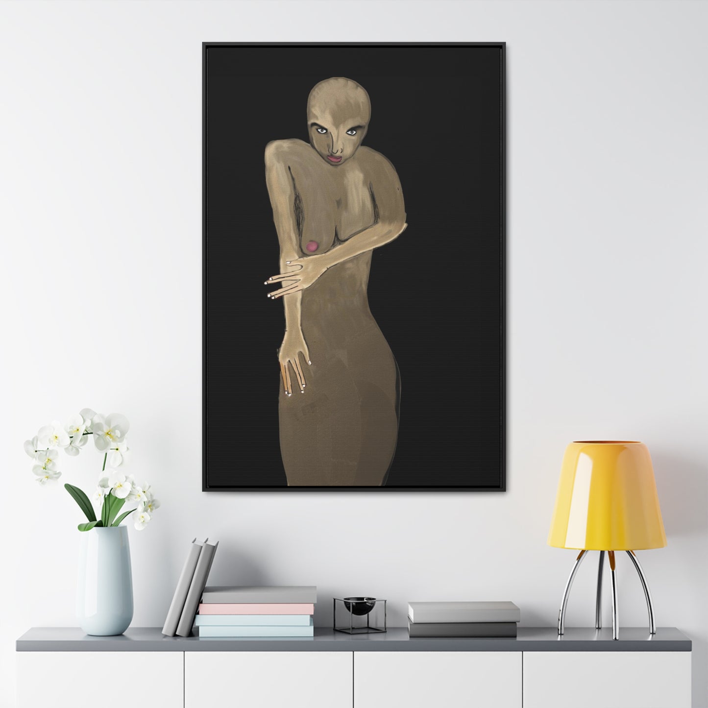 Disease, Original Eduard Pavel, Gallery Canvas Wraps, Vertical Frame