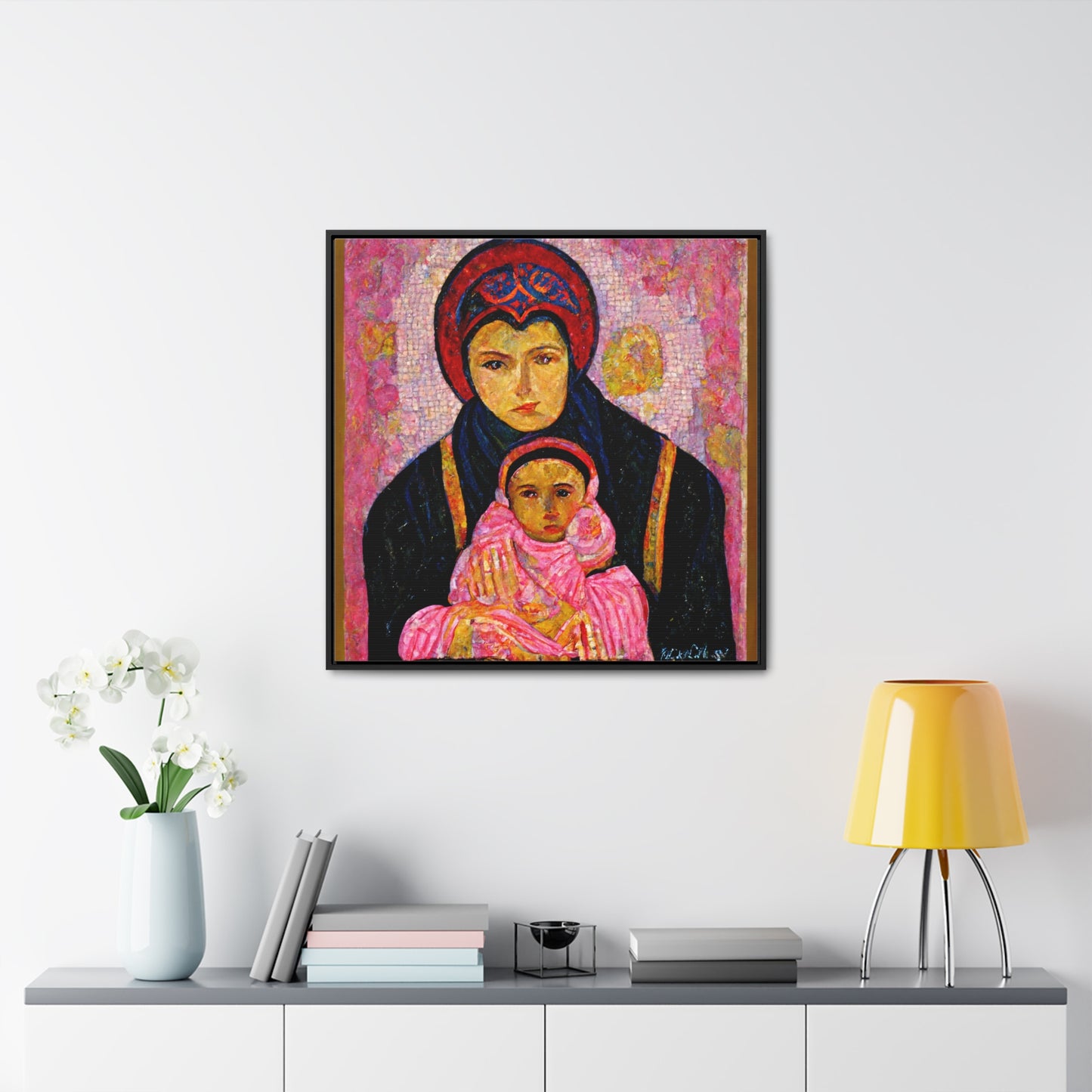 Mary and the Child 13, Valentinii, Gallery Canvas Wraps, Square Frame