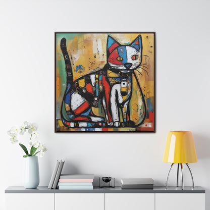 Cat 113, Gallery Canvas Wraps, Square Frame