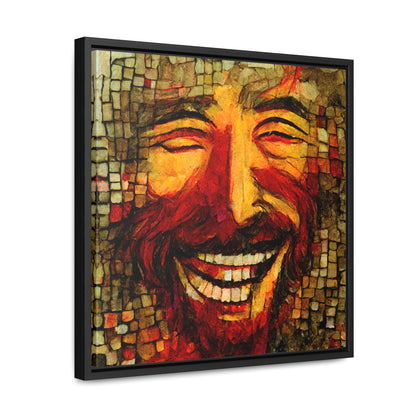 Jesus smiling 4, Valentinii, Gallery Canvas Wraps, Square Frame