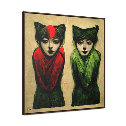 Cat Woman 6, Valentinii, Gallery Canvas Wraps, Square Frame