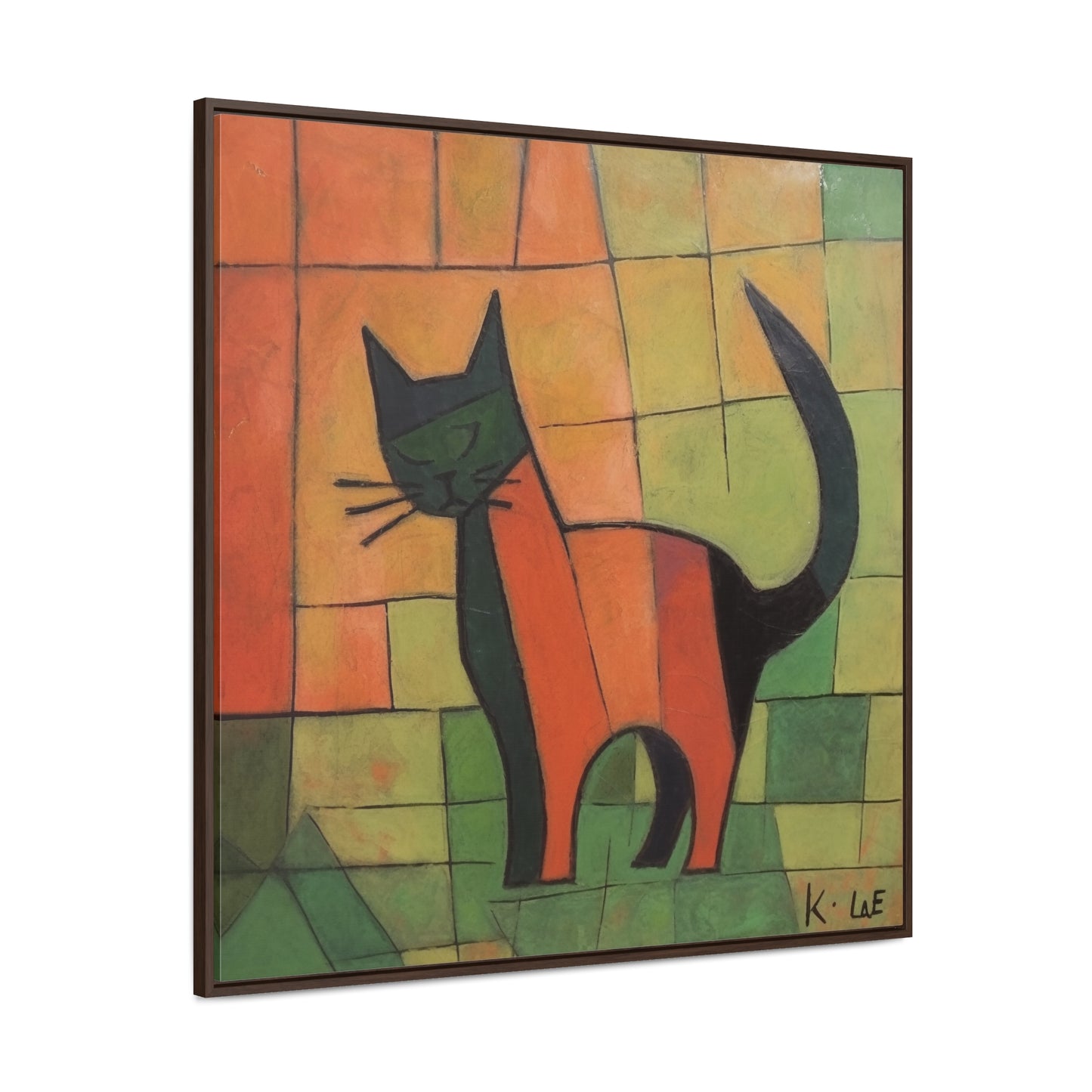 Cat 21, Gallery Canvas Wraps, Square Frame