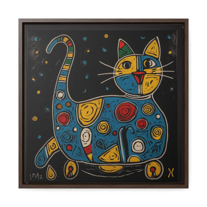 Cat 106, Gallery Canvas Wraps, Square Frame